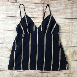 Volcom Y2K Striped Babydoll Tank